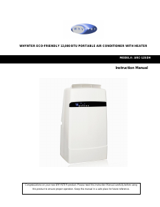 Manual Whynter ARC-12SDH Air Conditioner
