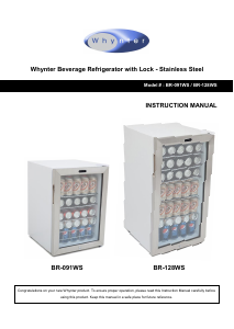 Bruksanvisning Whynter BR-091WS Kylskåp