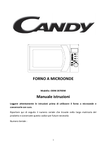 Bruksanvisning Candy CMW 2070 DW Mikrovågsugn