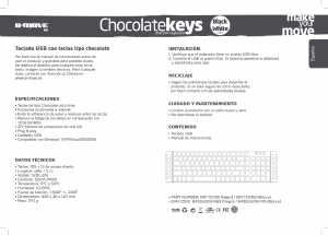 Mode d’emploi B-Move Chocolate Keys Clavier