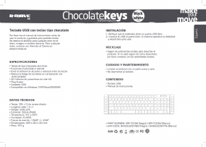 Handleiding B-Move Chocolate Keys Toetsenbord