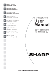 Εγχειρίδιο Sharp SJ-T1498M0W Ψυγειοκαταψύκτης