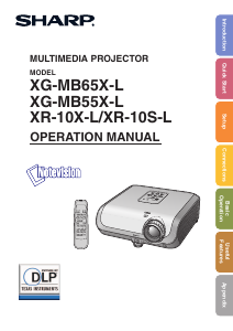 Handleiding Sharp XG-MB65X-L Beamer