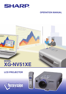 Manual Sharp XG-NV51XE Projector