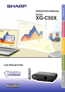 Manual Sharp XG-C55X Projector