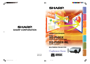 Handleiding Sharp XG-PH50X Beamer