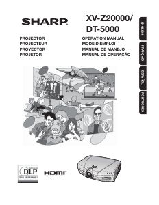 Manual Sharp DT-5000 Projector