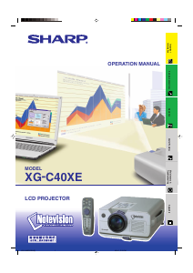 Manual Sharp XG-C40XE Projector