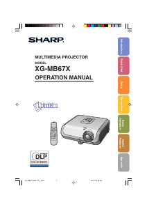 Bruksanvisning Sharp XG-MB67X Projektor
