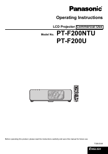 Bruksanvisning Panasonic PT-F200NTU Projektor