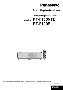 Handleiding Panasonic PT-F100NTE Beamer