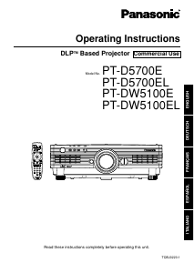 Bruksanvisning Panasonic PT-D5700E Projektor