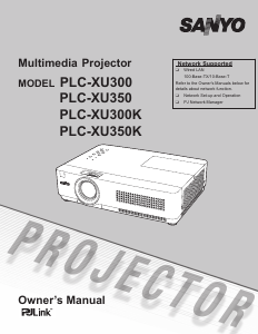 Bruksanvisning Sanyo PLC-XU300K Projektor
