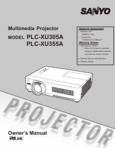 Bruksanvisning Sanyo PLC-XU305A Projektor
