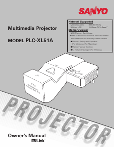 Bruksanvisning Sanyo PLC-XL51A Projektor