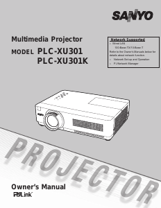 Manual Sanyo PLC-XU301K Projector