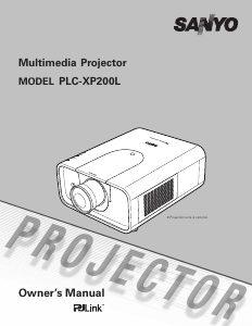 Manual Sanyo PLC-XP200L Projector