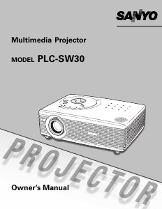 Handleiding Sanyo PLC-SW30 Beamer