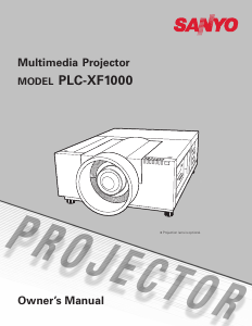 Handleiding Sanyo PLC-XF1000 Beamer