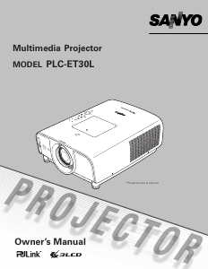 Handleiding Sanyo PLC-ET30L Beamer