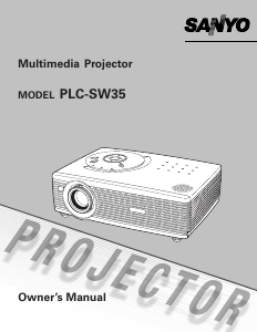 Manual Sanyo PLC-SW35 Projector