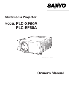 Handleiding Sanyo PLC-EF60A Beamer
