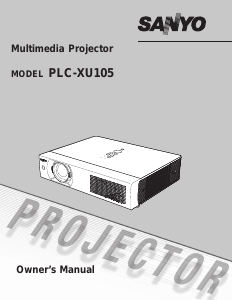Bruksanvisning Sanyo PLC-XU105 Projektor