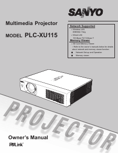 Handleiding Sanyo PLC-XU115 Beamer