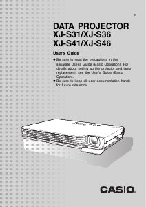 Handleiding Casio XJ-S41 Beamer