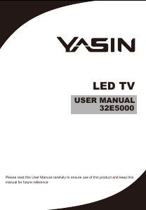 Bruksanvisning Yasin 32E5000 LED TV