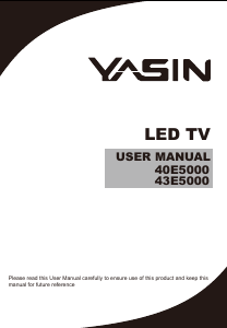 Bruksanvisning Yasin 40E5000 LED TV