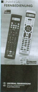 Bedienungsanleitung Welltech 40085/HTFB 85 Fernbedienung