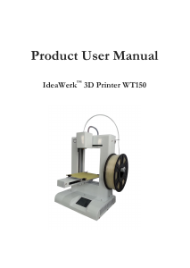 Manual Weistek WT150 IdeaWerk 3D Printer