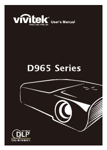 说明书 丽讯D965投影仪