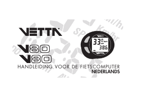 Handleiding Vetta V80C Fietscomputer