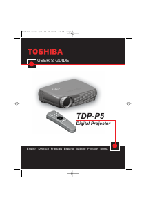Bedienungsanleitung Toshiba TDP-P5 Projektor
