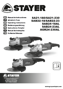 Bedienungsanleitung Stayer SA21-230 Winkelschleifer