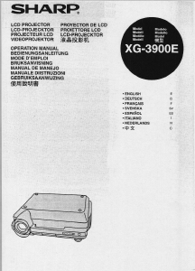 Bruksanvisning Sharp XG-3900E Projektor