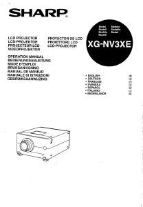 Manual Sharp XG-NV3XE Projector