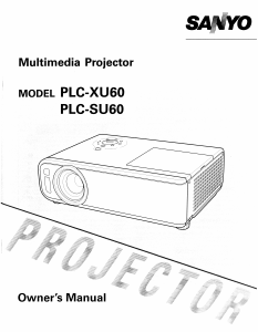 Handleiding Sanyo PLC-SU60 Beamer