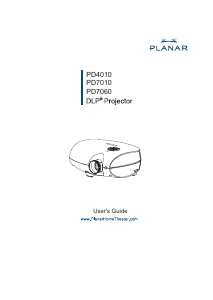 Handleiding Planar PD7060 Beamer