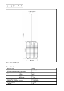 Kasutusjuhend Lucide 02405/26/30 Esmee Lamp