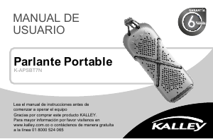 Manual de uso Kalley K-APSBT7 Altavoz