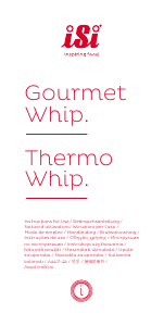 Handleiding iSi Thermo Whip Slagroomspuit