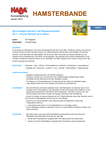 Bedienungsanleitung Haba 302702 Hamster Clan Gesellschaftsspiele