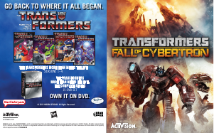 Manual Sony PlayStation 3 Transformers - Fall of Cybertron