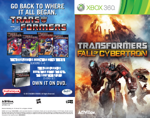 Handleiding Microsoft Xbox 360 Transformers - Fall of Cybertron
