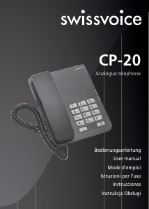Manual de uso Swissvoice CP-20 Teléfono