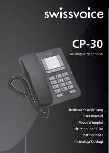 Manual de uso Swissvoice CP-30 Teléfono