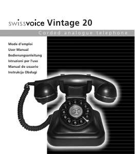 Manual de uso Swissvoice Vintage 20 Teléfono